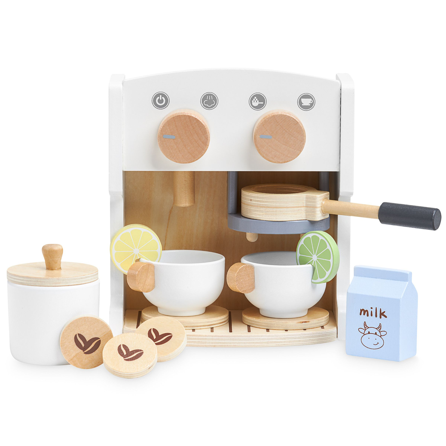 Fából készült kávé- és teafőző tartozékokkal - kávézó