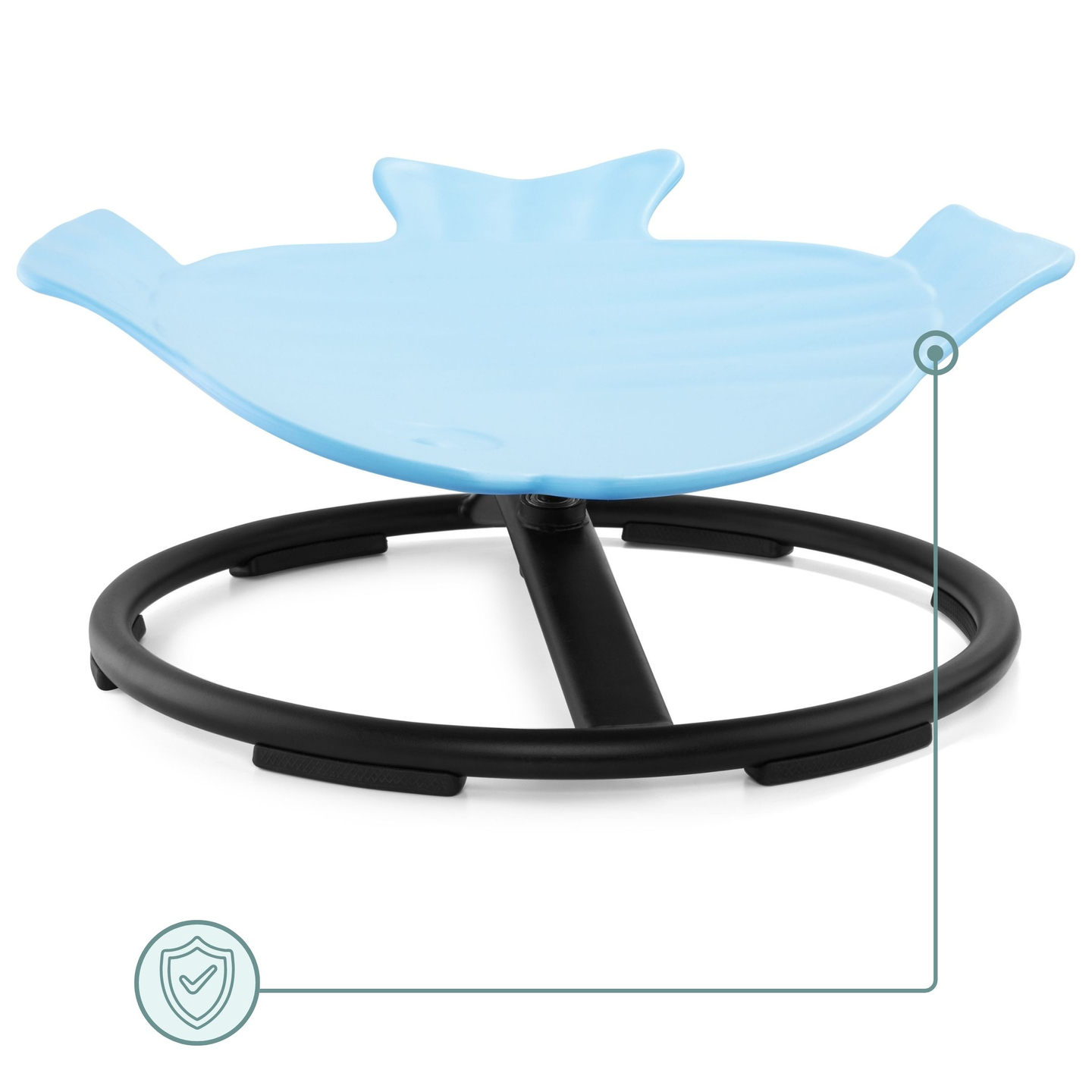 Mini körhinta gyerekeknek Hal - kék