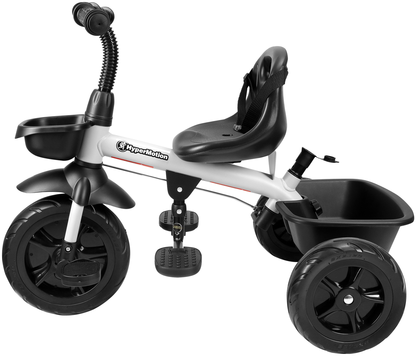 HyperMotion TOBI VECTOR háromkerekű - örökké tartó felfújható kerekek + tolórúd. Szín: világosszürke.