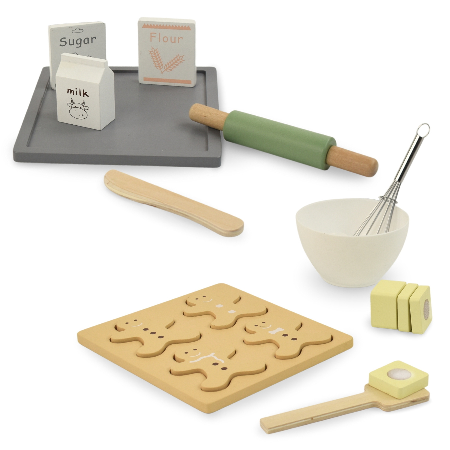 Fából készült mézeskalács készlet