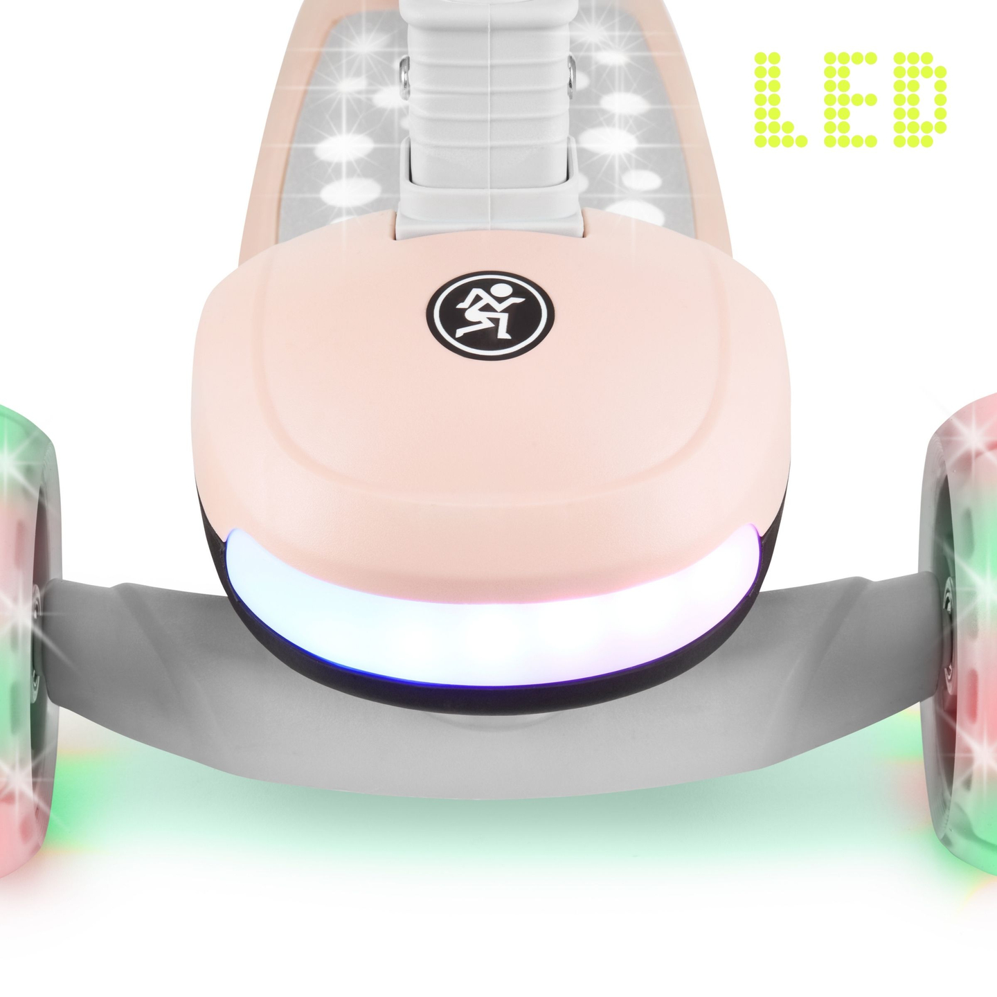 HyperMotion LUMI 3 az 1-ben egyensúlyozó roller - megvilágított platform és LED kerekek, rózsaszín színben