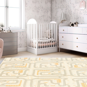 Kétoldalas összecsukható habszivacs szőnyeg 180 x 120 x 1 cm - Magic Forest/Autumn Streets - boho