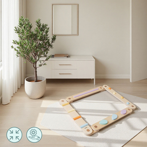 Nagy fából készült érzékszervi ösvény - egyensúlyi pálya - 9 elem