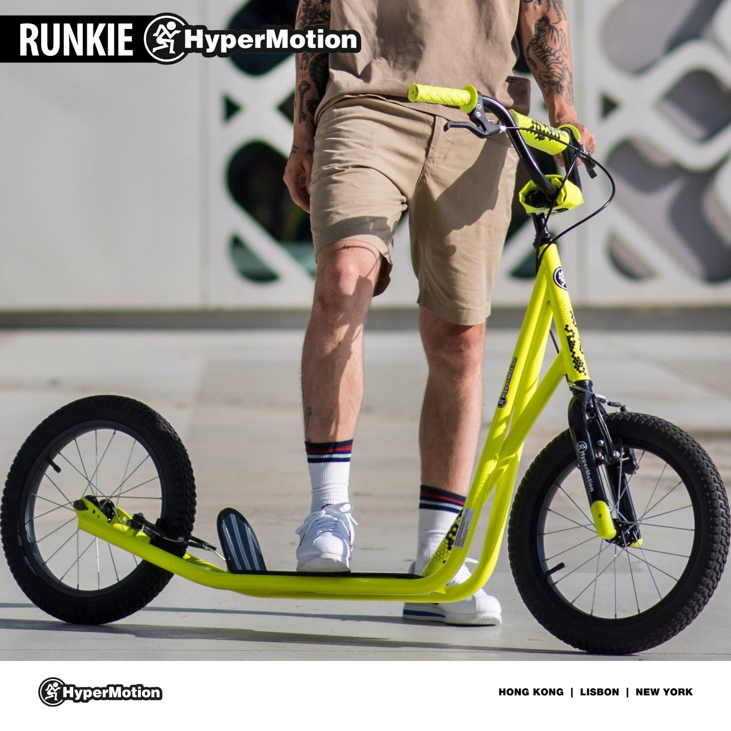 Városi roller Hypermotion RUNKIE 16'' (40 cm) felfújható kerekekkel