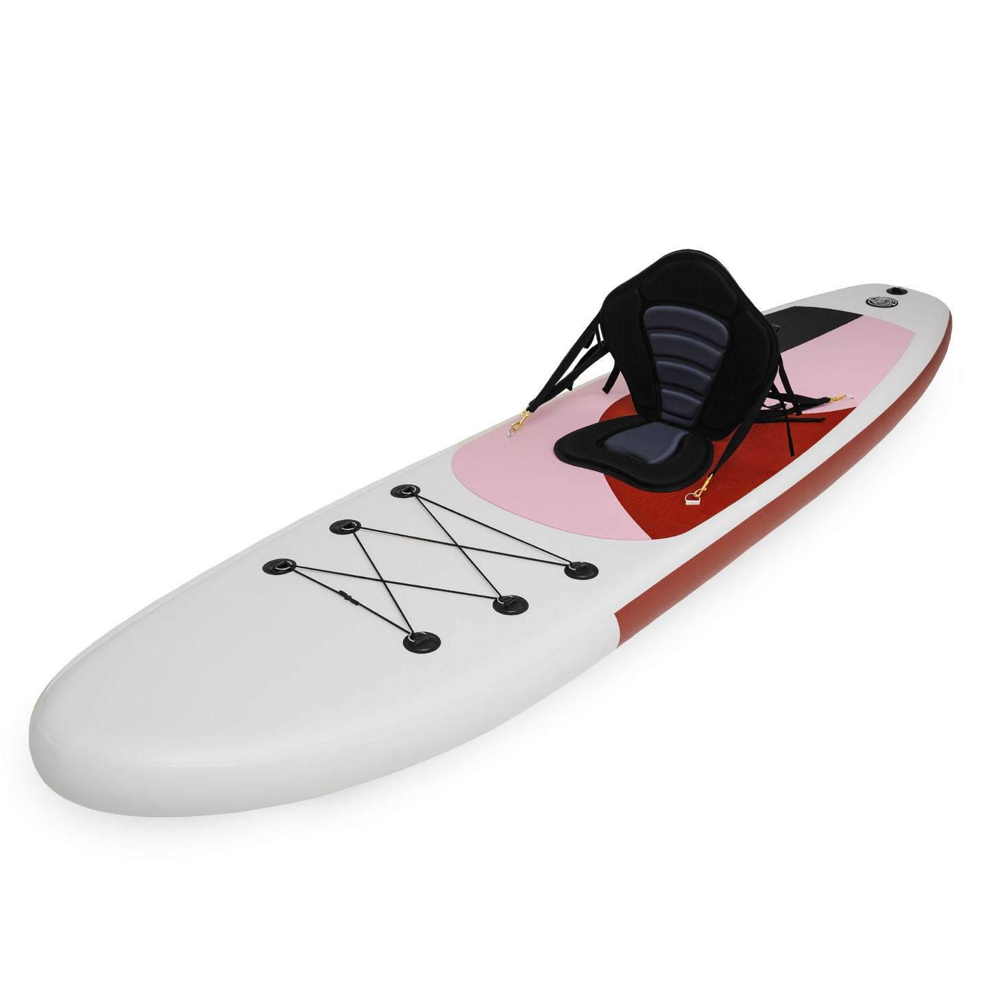 Felfújható SUP Stand Up Paddle deszka 320 cm lapáttal és üléssel - HyperMotion WAVE BOOST PINK 320