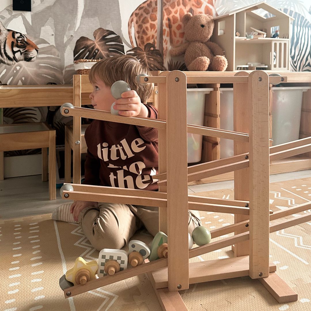 Nagy fa zsákutca - csúszda pörgő elemekkel