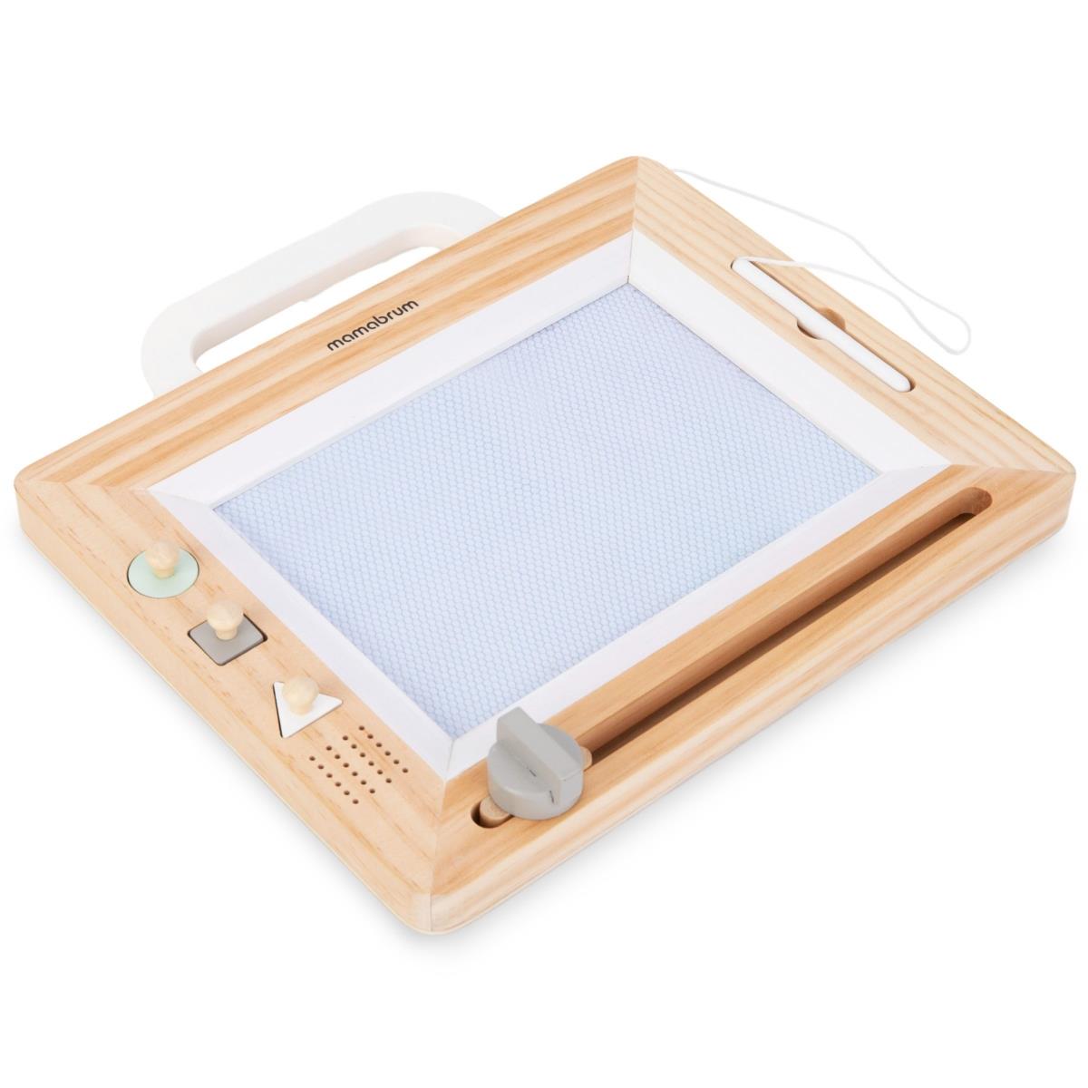 Fa scrapbook bélyegekkel - rajztábla