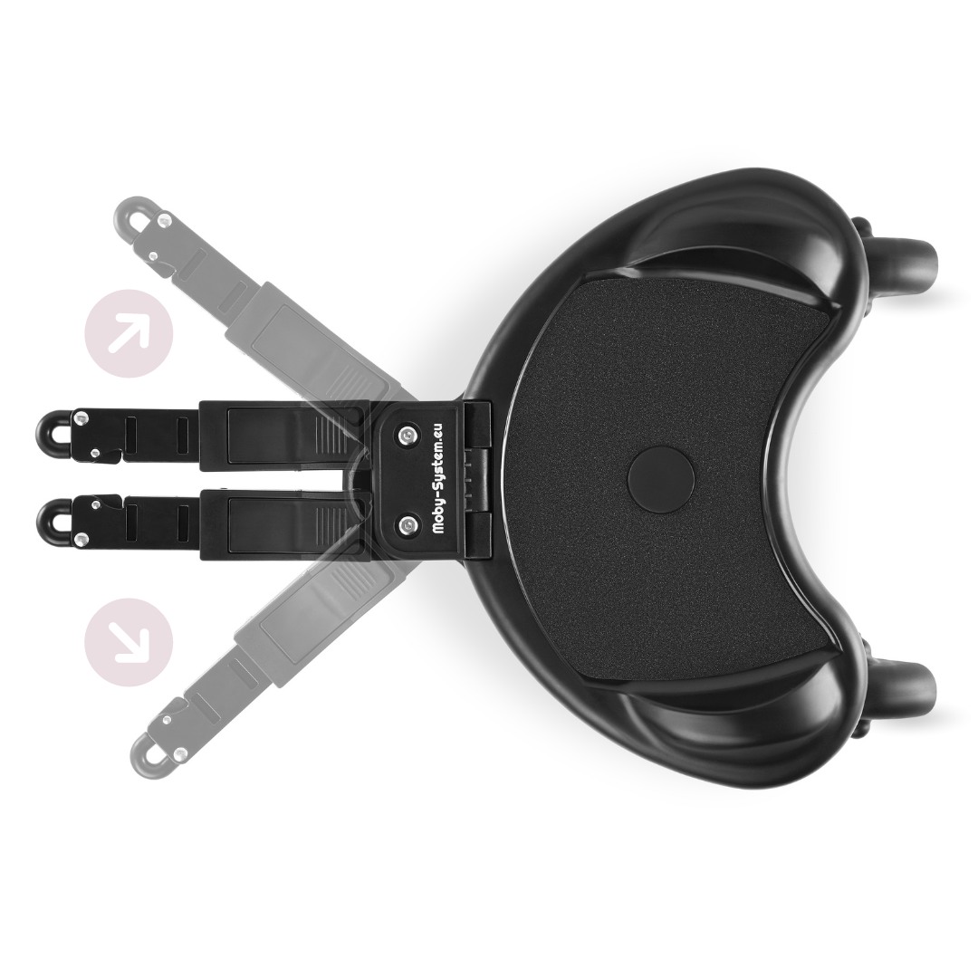 Babakocsira csatlakoztatható pótkocsi MR BUGGY - LED kerekek