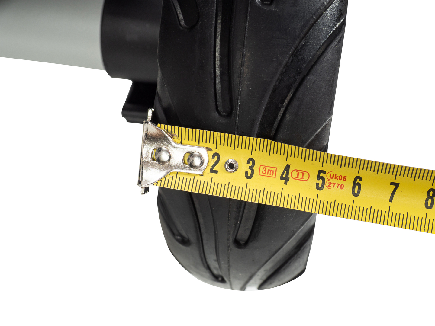 HyperMotion TOBI VECTOR háromkerekű - örökké tartó felfújható kerekek + tolórúd. Szín: fekete.