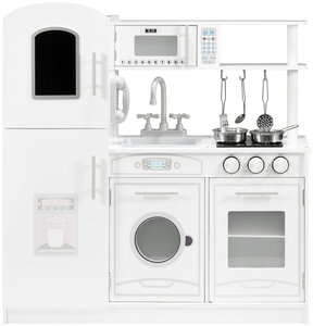 Nagy fa fehér konyhai kiegészítők és kötény