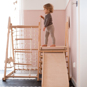 Fából készült otthoni játszótér XL 5in1