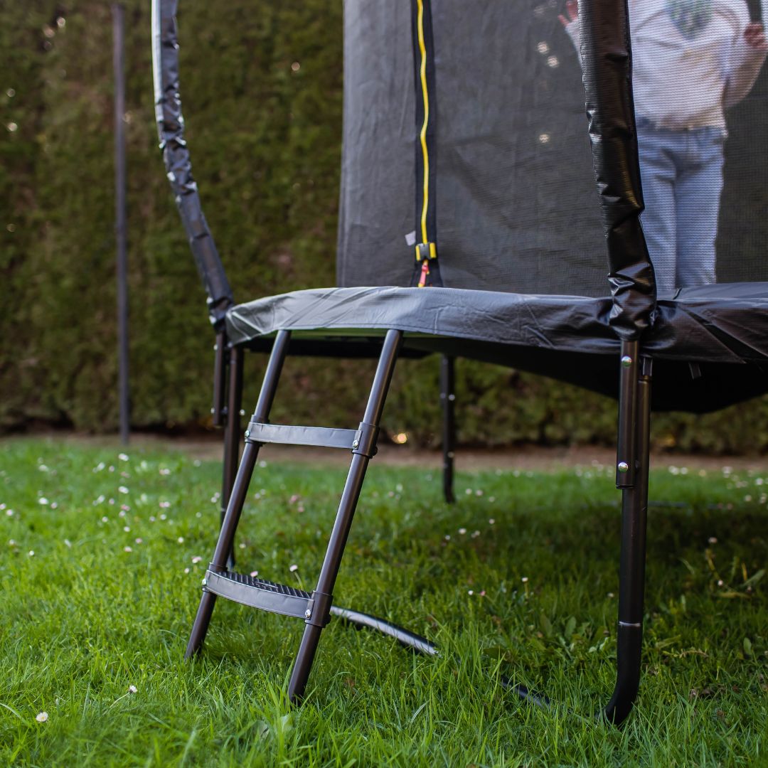 HyperMotion gyermek kerti trambulin - 244 cm 8FT - létrával és belső hálóval - otthonra és kertre