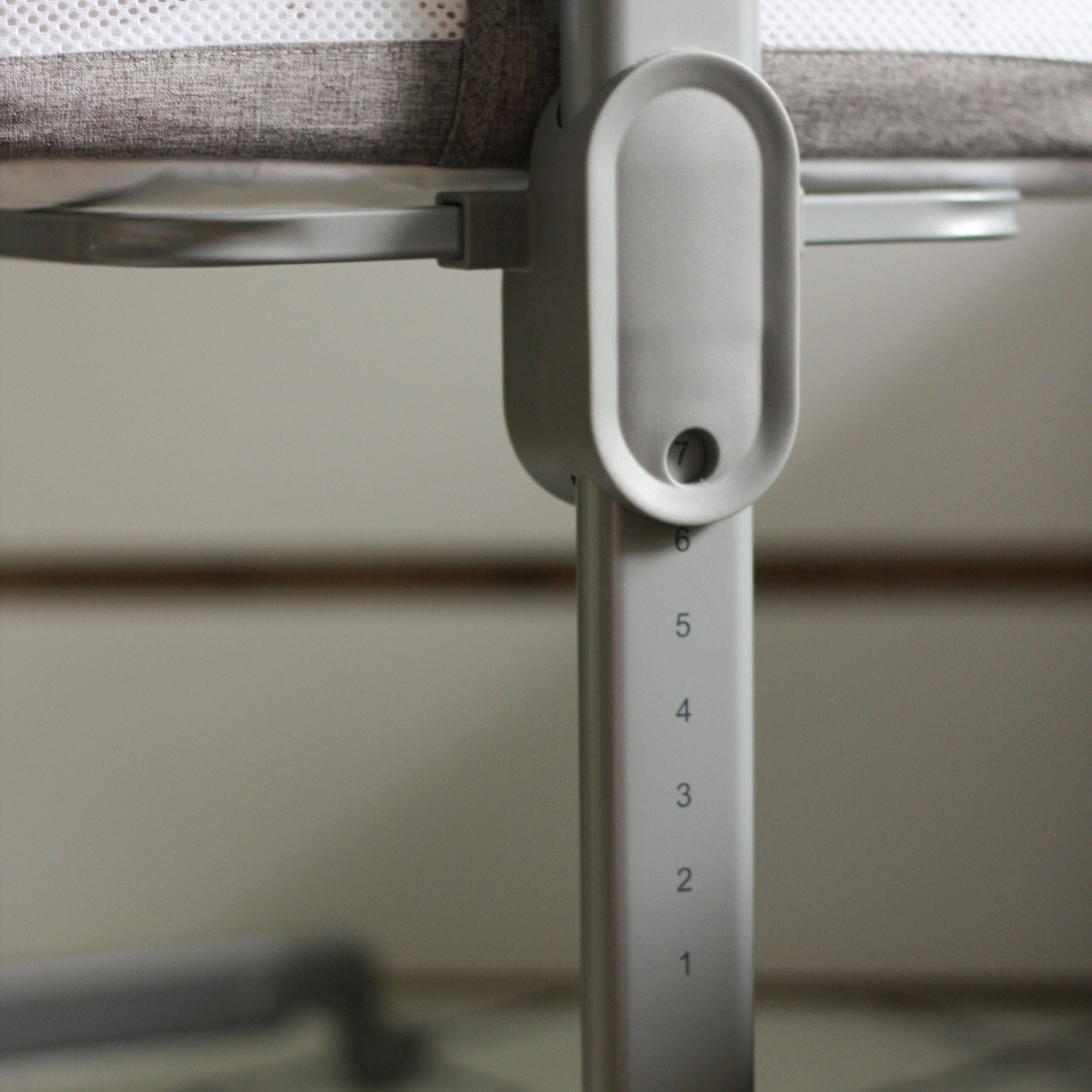 Bővített kiságy Moby-System LUNA 3in1 - szürke