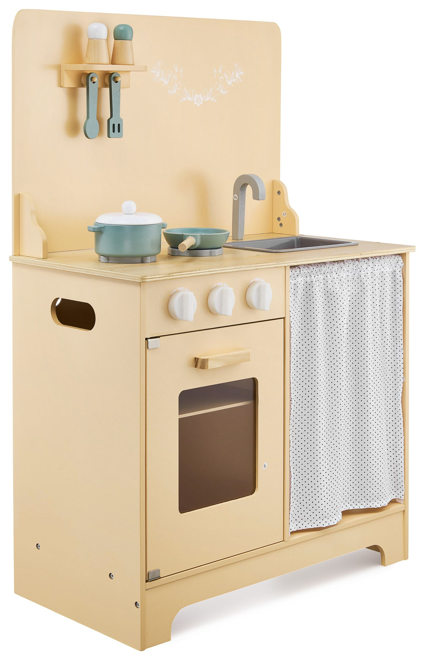 Fakonyha köténnyel, kiegészítőkkel és LED világítással