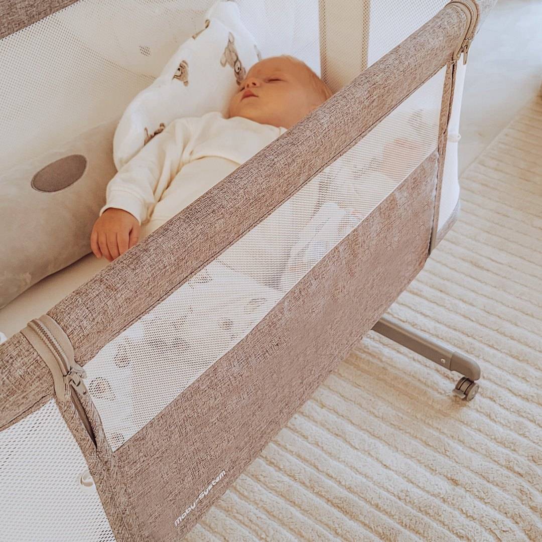 Bővített kiságy Moby-System LUNA 3in1 - szürke