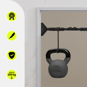 HyperMotion állítható húzódzkodó rúd 70–100 cm, 200 kg, fekete