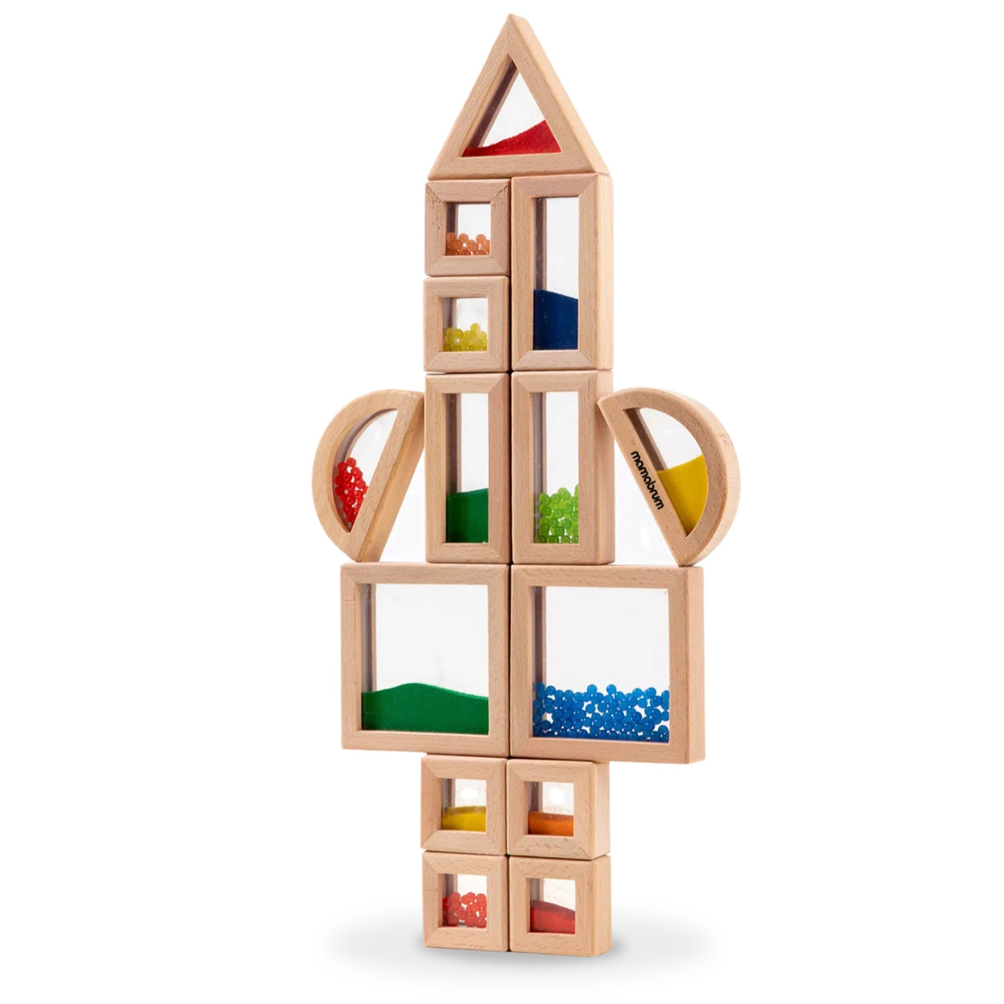 Különböző töltelékkel ellátott érzékelő blokkok készlete - 15 db