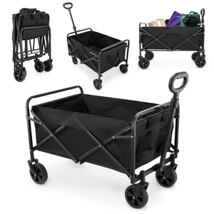 HyperMotion összecsukható strandkerekesszék - fekete, 80 kg