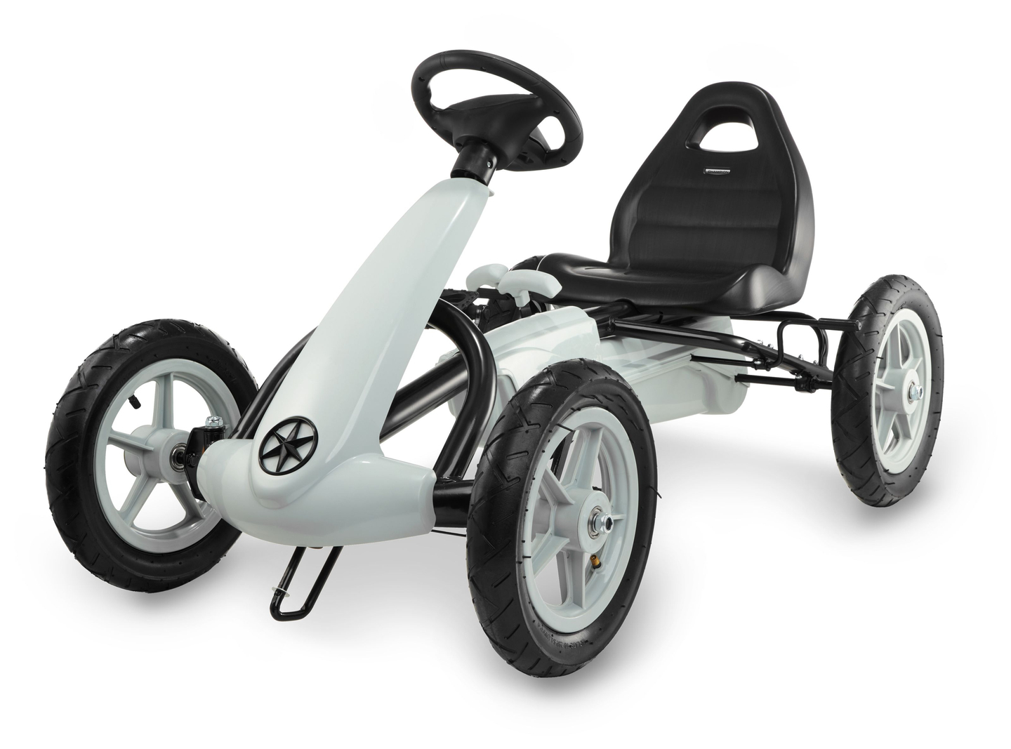 EVOQUE pedálos gokart 5-8 éves gyerekeknek - szürke