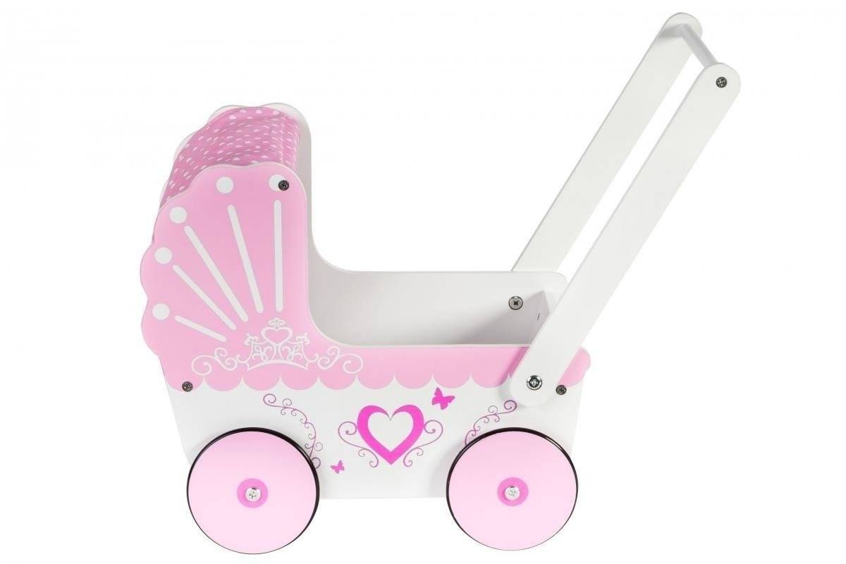 Fa játék babakocsi