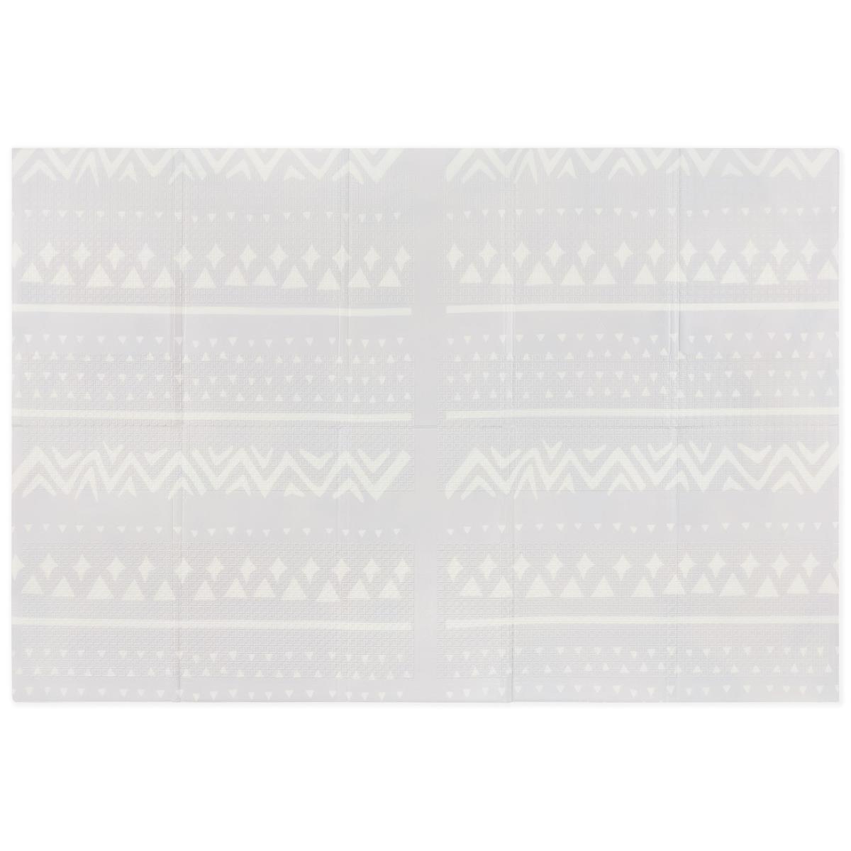 Kétoldalas összecsukható habszivacs szőnyeg 180 x 120 x 1cm - Egzotikus elefántok/finom szürke