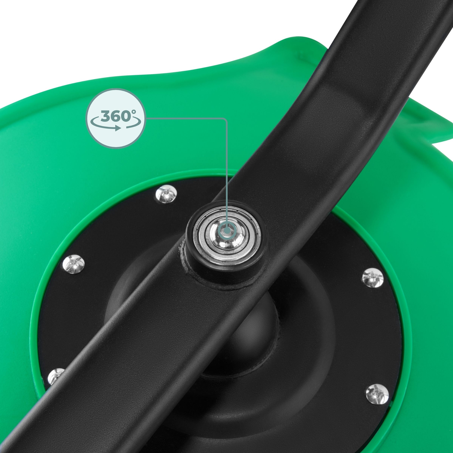 Mini gyermek körhinta Hal - zöld színű