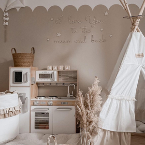 XXL fakonyha LED világítással, köténnyel és kiegészítőkkel