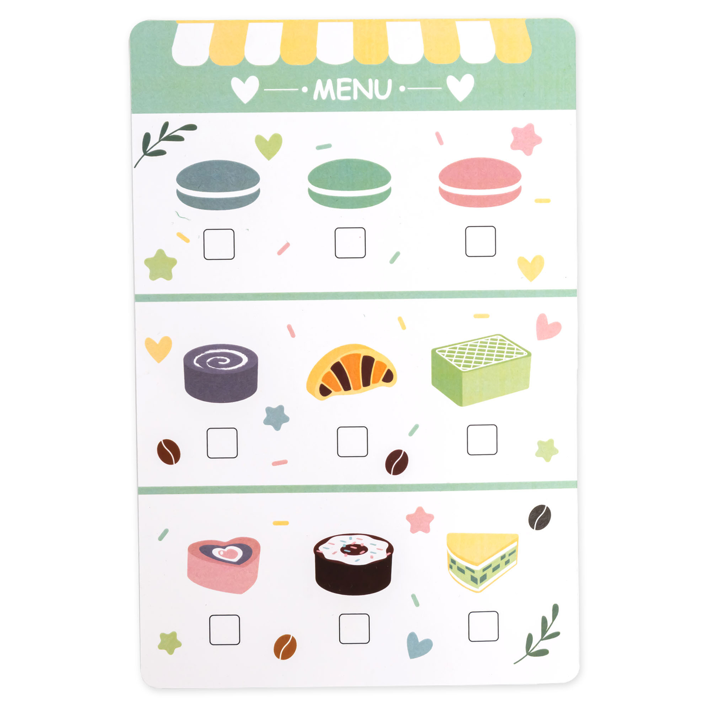 Nagyméretű, fából készült fagylaltozó mágneses táblával, kávéfőzővel, fagylalt- és desszertkészlettel - több mint 70 darab!