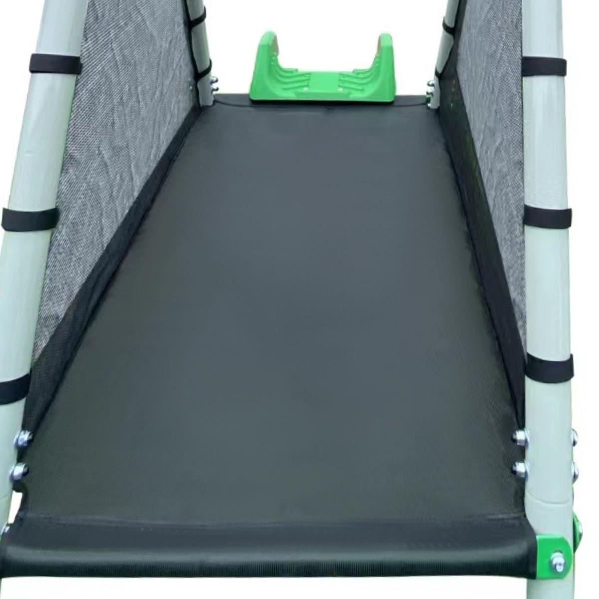 XXL kerti játszótér gyerekeknek hintával, tornatrapézzel és csúszdával