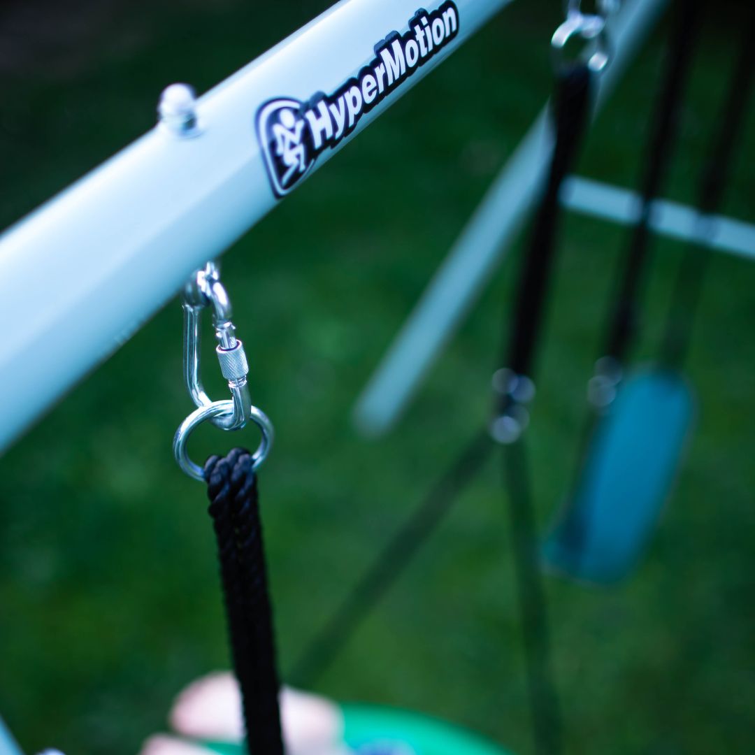 Dupla kerti hinta kerettel és kötelekkel - ülőke és gólyafészek