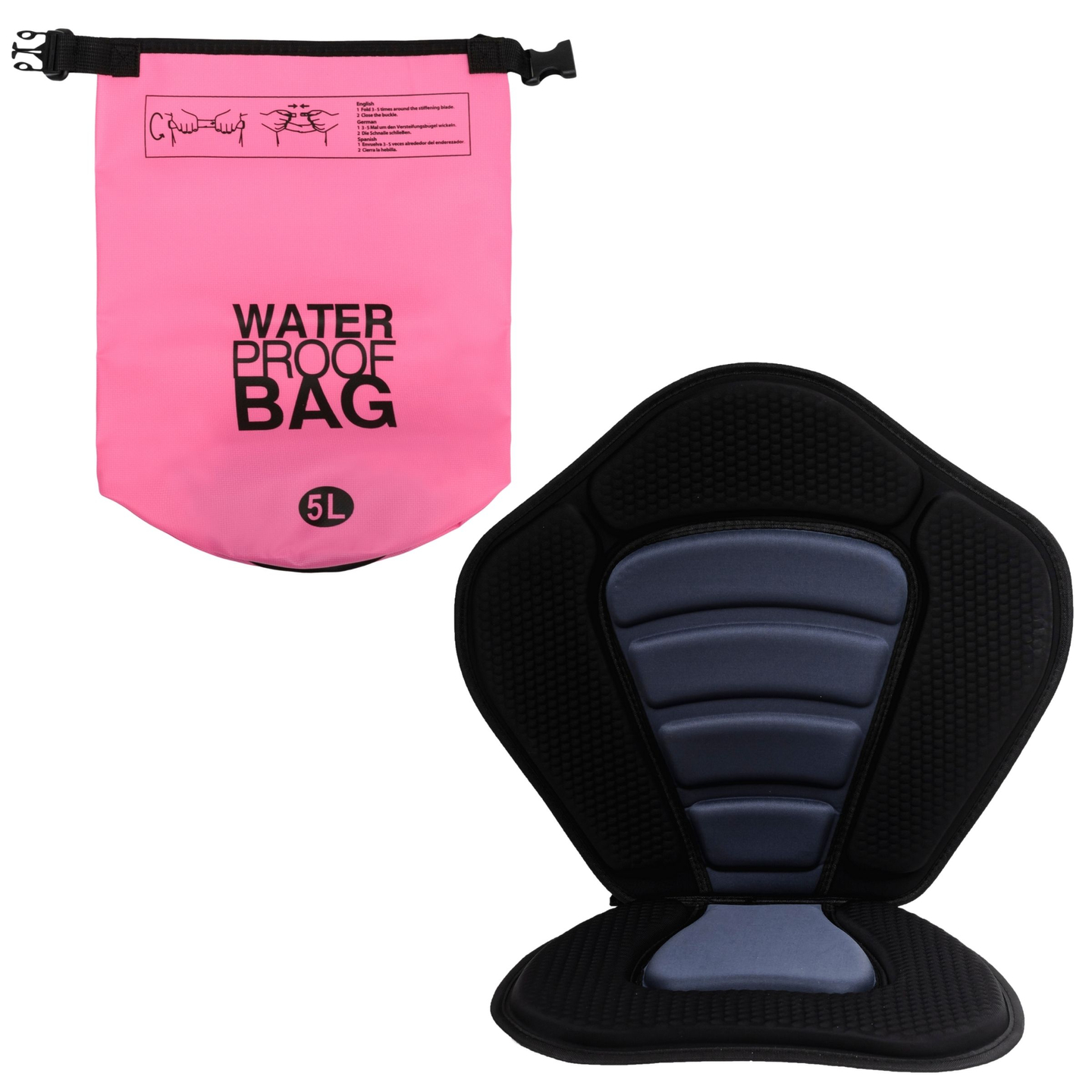 Felfújható SUP Stand Up Paddle deszka 320 cm lapáttal és üléssel - HyperMotion WAVE BOOST PINK 320