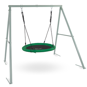 Gólyafészek típusú kerti hinta kerettel és kötelekkel