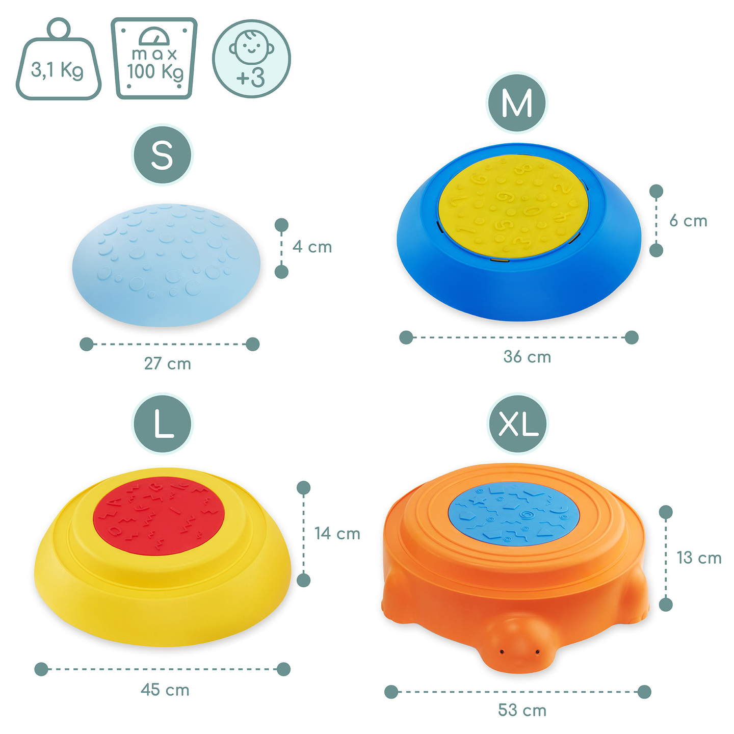 Érzékszervi tanösvény gyerekeknek - Színes teknős - Színes teknős