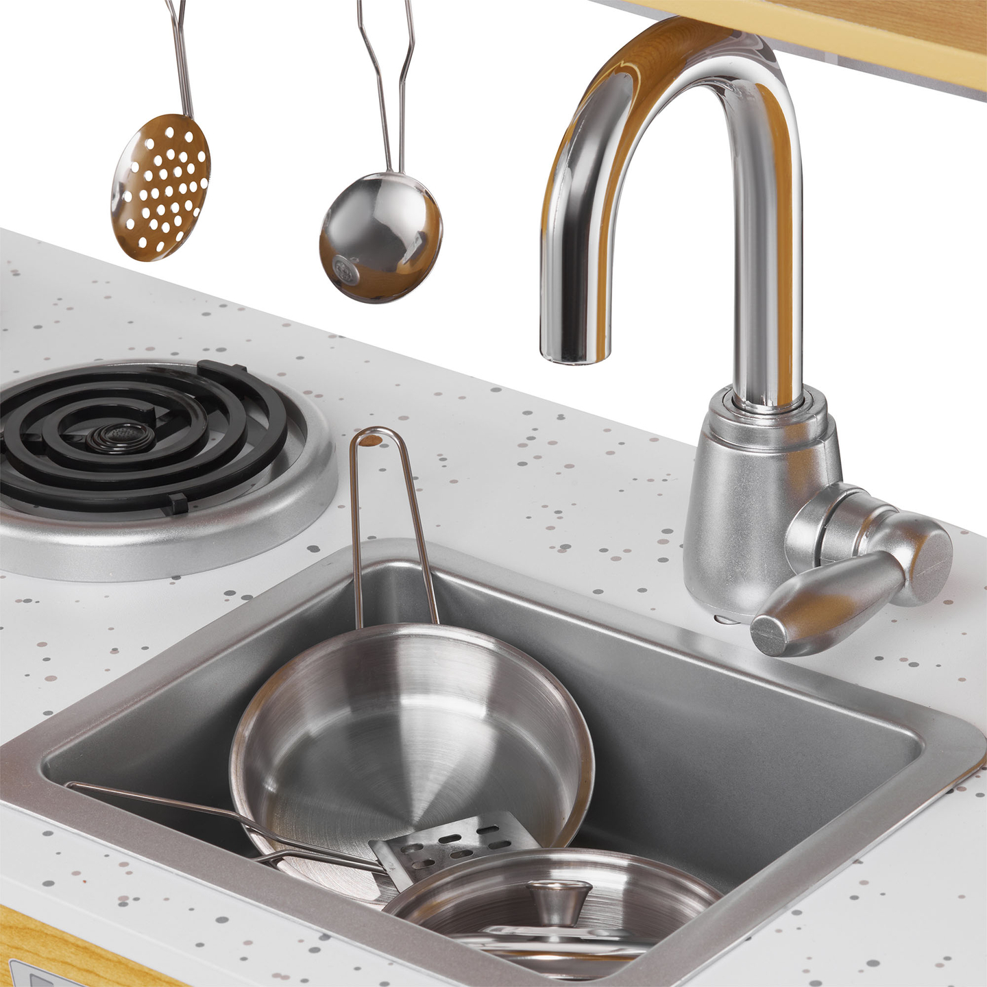 XXL fakonyha LED világítással, köténnyel és kiegészítőkkel