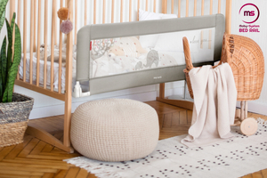 Biztonsági korlát az ágyhoz - ágyrács - szürke