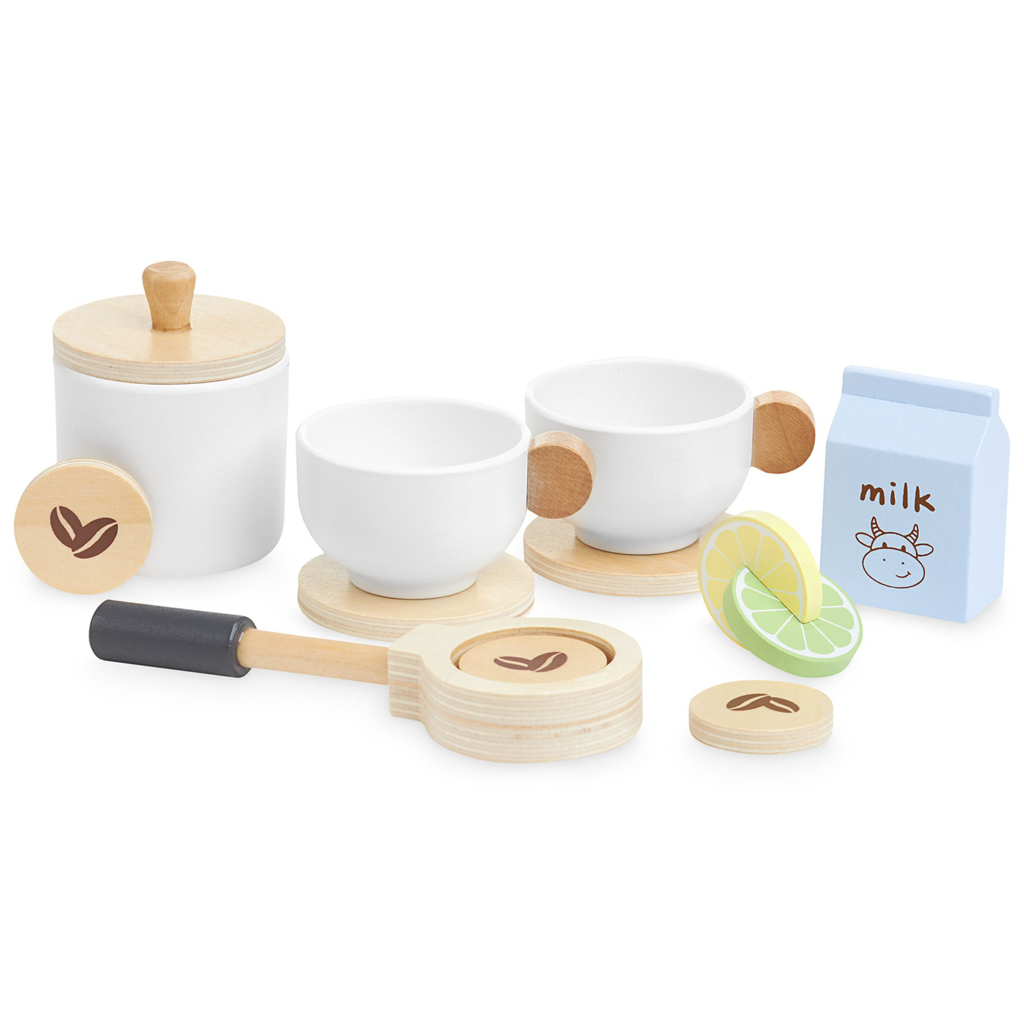 Fából készült kávé- és teafőző tartozékokkal - kávézó