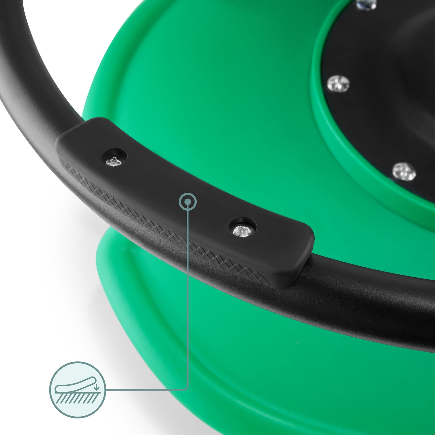 Mini gyermek körhinta Hal - zöld színű