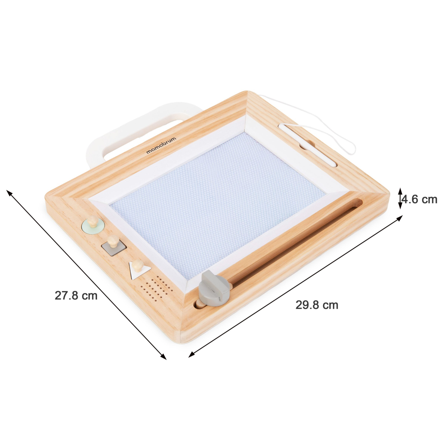 Fából készült töltőtoll bélyegzőkkel - rajzlap