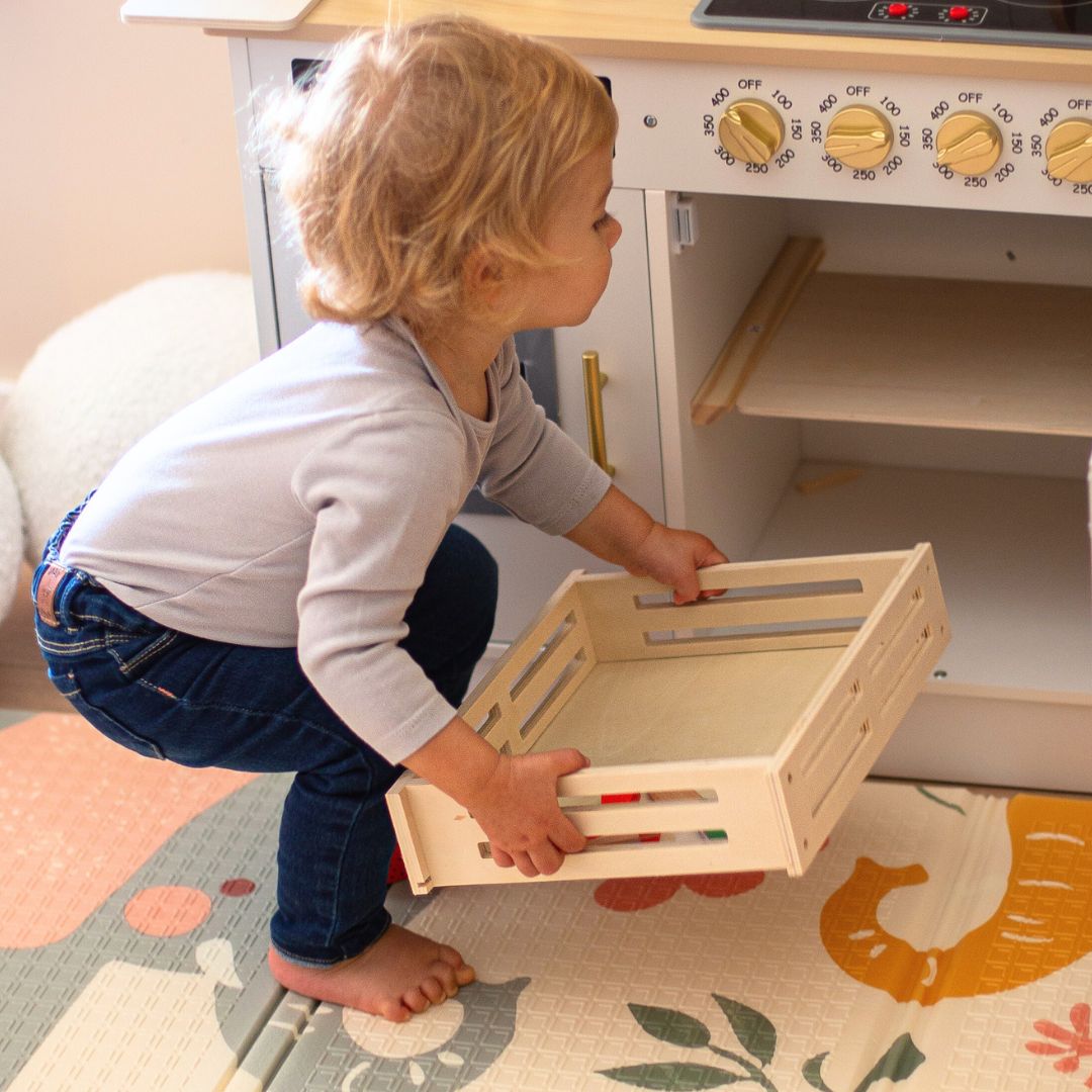 Fából készült gyümölcsök és zöldségek vágásához