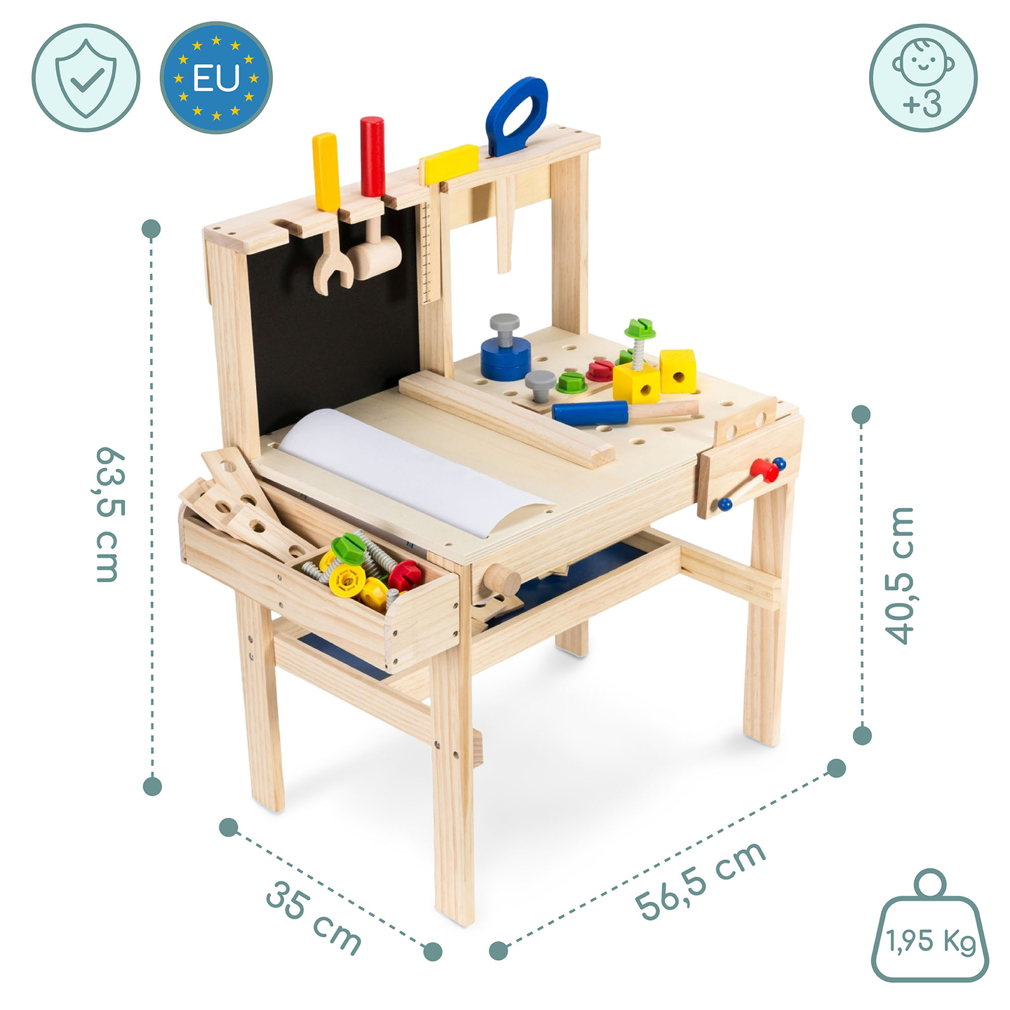 Fából készült barkácskészlet XXL - 75 darab