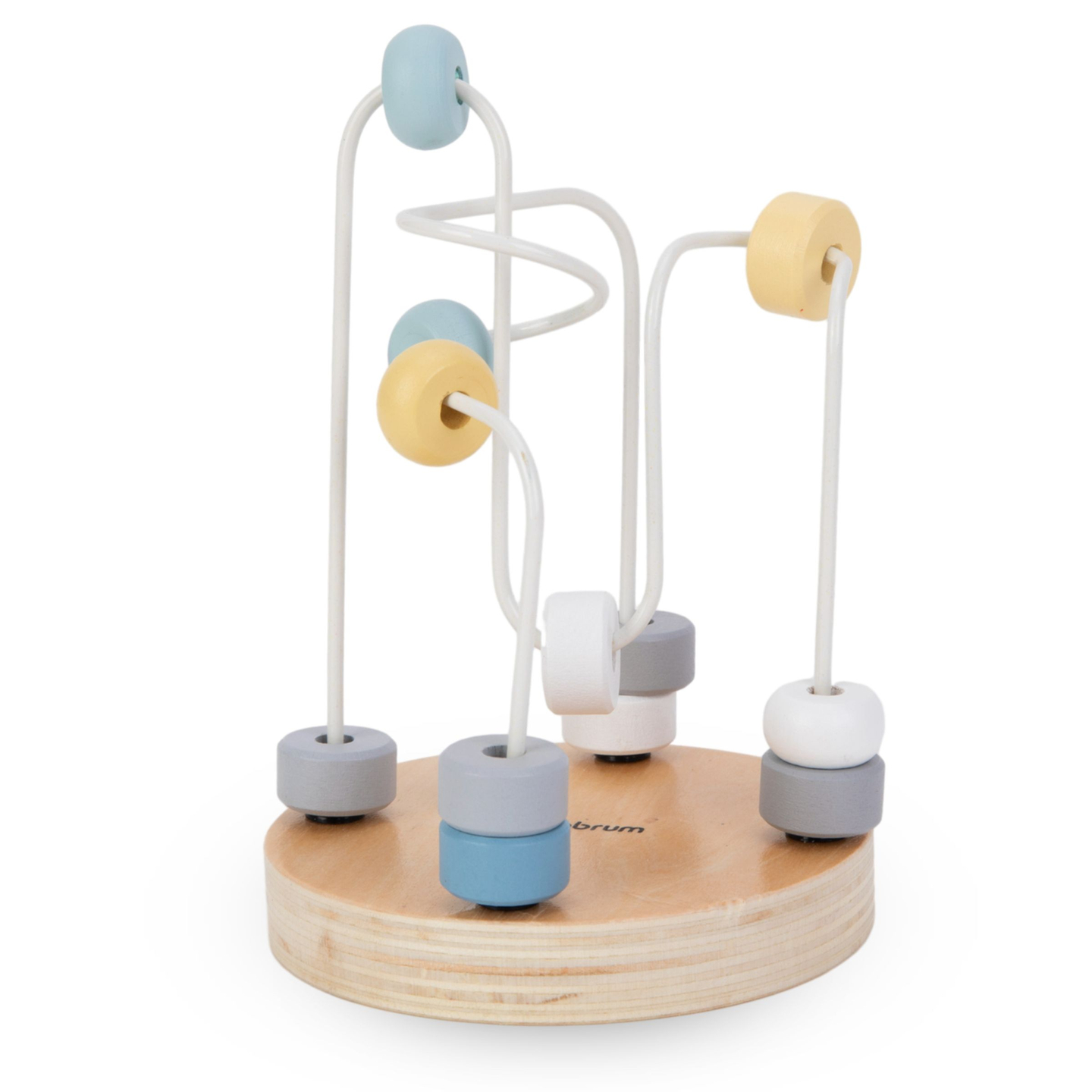 Fából készült játékkészlet - színes összefonódás, pecsétpiramis, mackó szortírozó