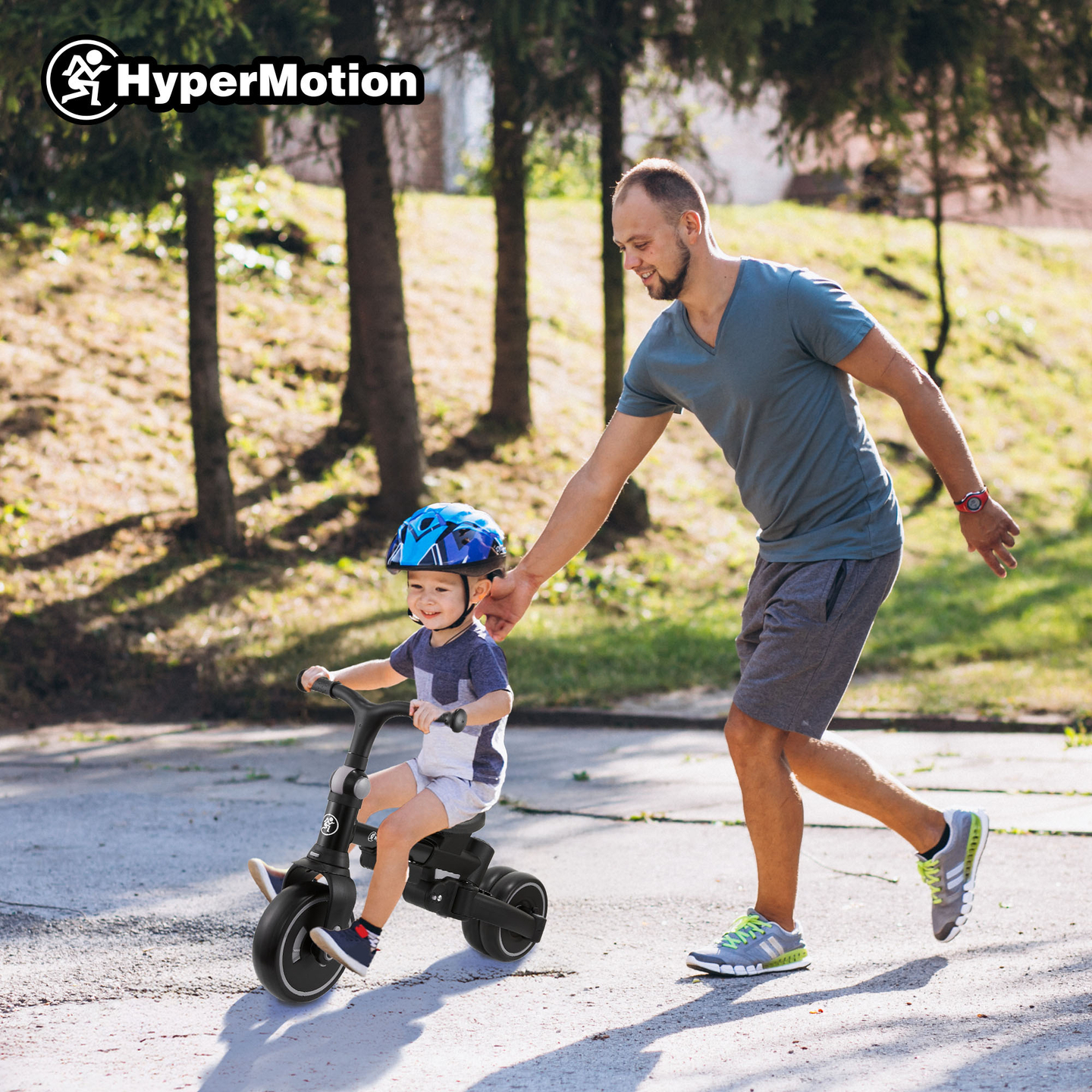 8in1 multifunkciós tricikli TOBI FOREST - szürke