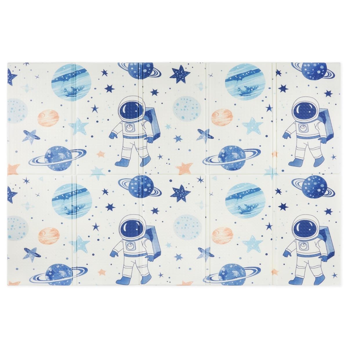 Kétoldalas összecsukható habszivacs alátét 180 x 120 x 1cm - Kozmosz/geometrikus háromszögek