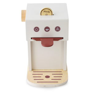 Fából készült kapszulás kávéfőző - kávézó tartozékokkal