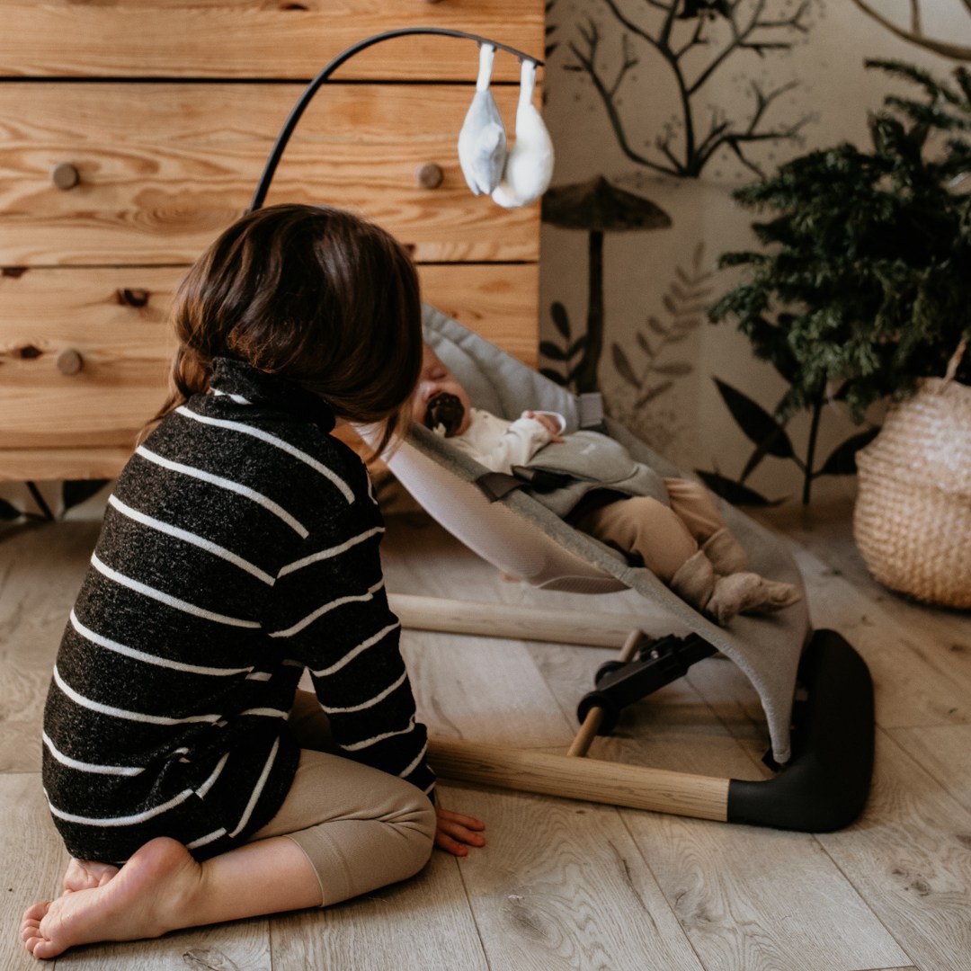 2 az 1-ben hintaszék Moby-System LILY - szürke