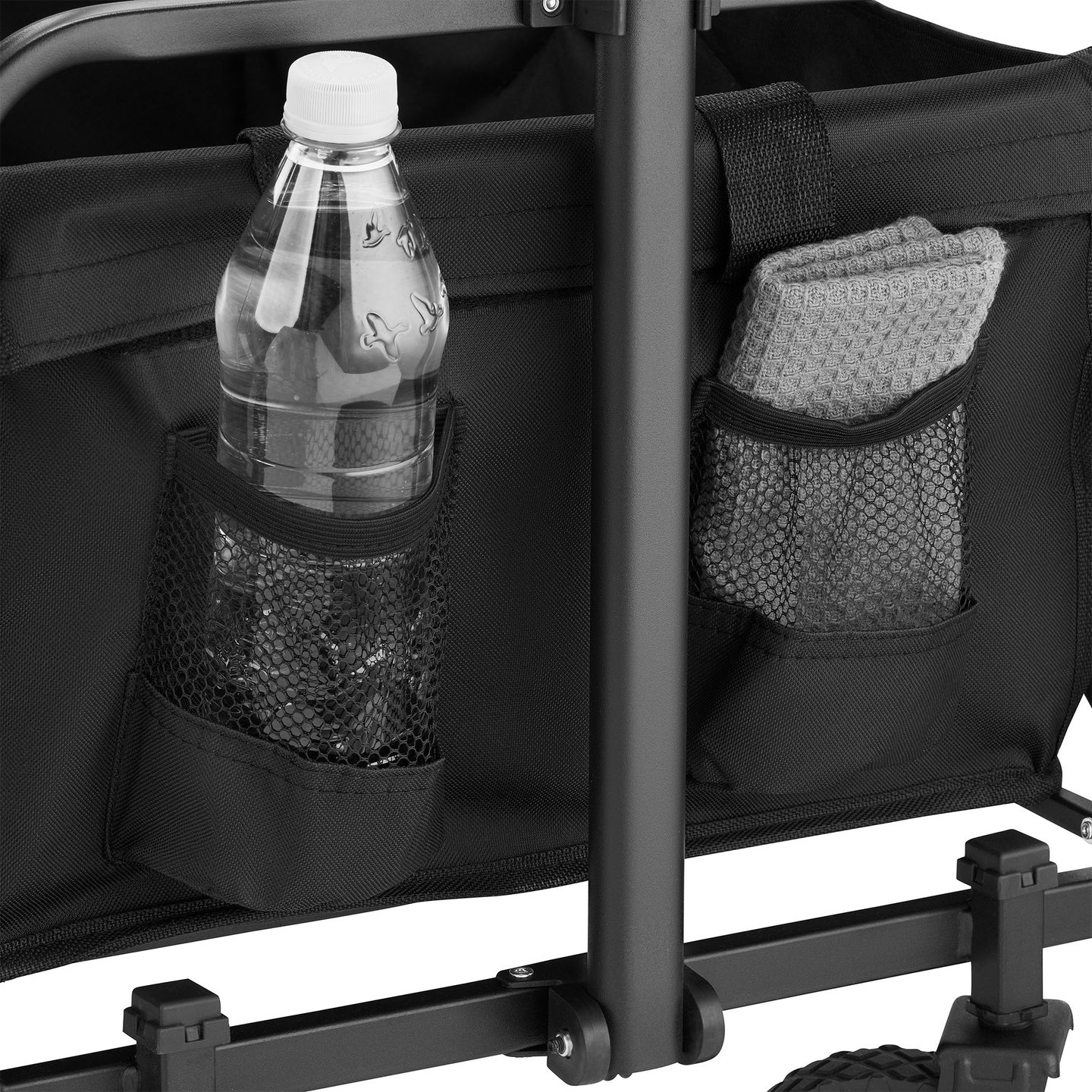 HyperMotion összecsukható strandkerekesszék - fekete, 80 kg