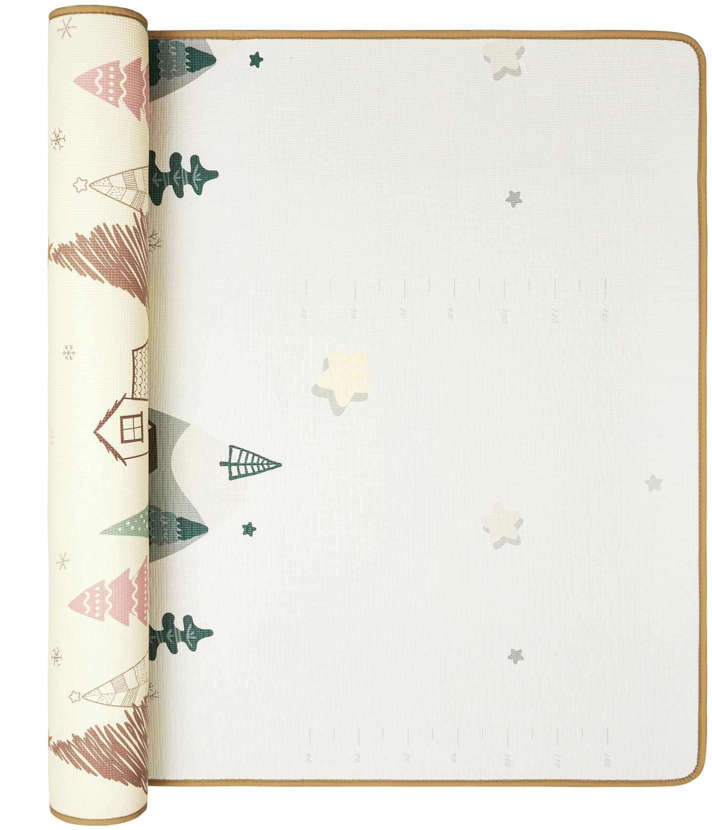 Kétoldalas habszőnyeg XXL - tekercs 1 CM (erdő és hegyek)