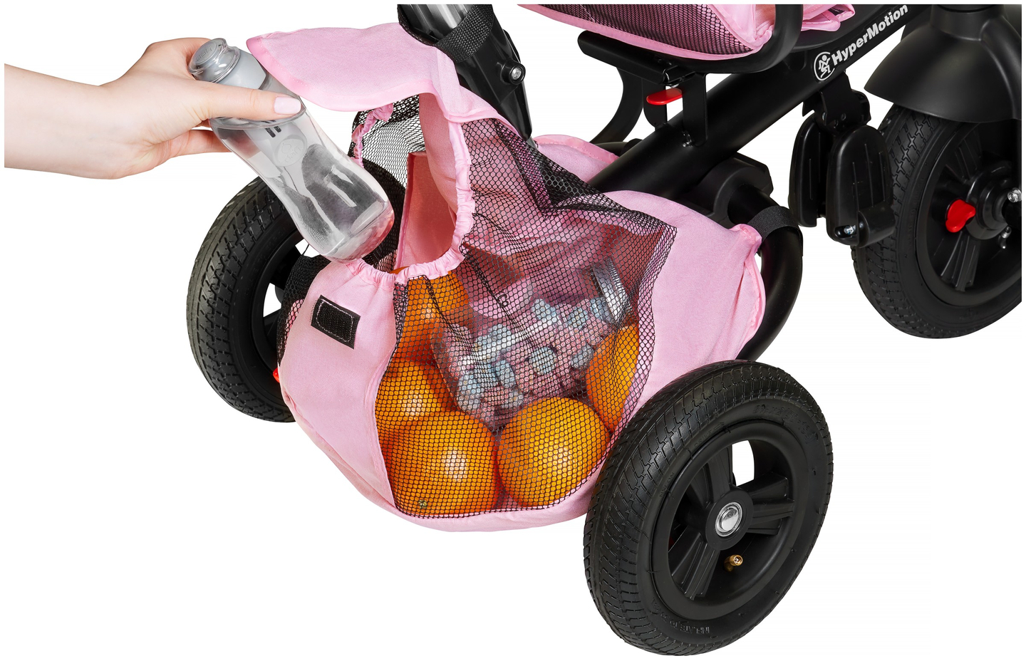 Tricikli Tobi Velar + esővédő fólia - rózsaszín