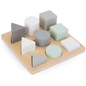 Fából készült kirakós - Szortírozó - Három figura