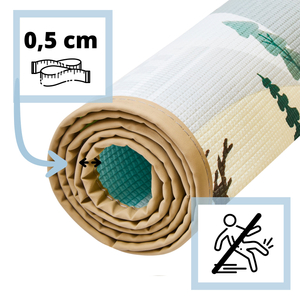 Kétoldalas habszőnyeg - mesés ország / téli kisváros